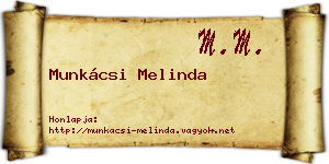 Munkácsi Melinda névjegykártya