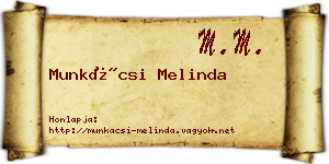 Munkácsi Melinda névjegykártya