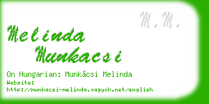 melinda munkacsi business card